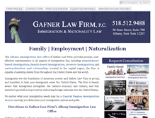 Tablet Screenshot of albanyimmigrationlaw.com